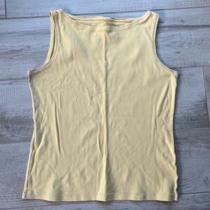 Talbots Cream Sleeveless Tank Top